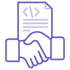 Obraz premium Collaboration Icon of Computer Programming iconset.