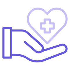Obraz premium Medical Assistance Icon of Donations iconset.