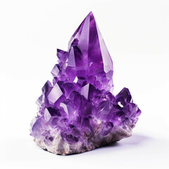 Fototapeta premium Amethyst isolated on white background