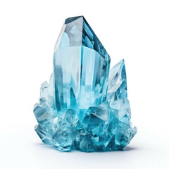 Aquamarine isolated on white background