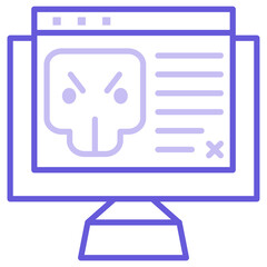 Website Hacked Icon of Security iconset.