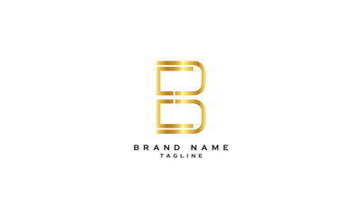 EB, BE, Abstract initial monogram letter alphabet logo design