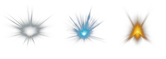 A ray of light, cut out - stock png.