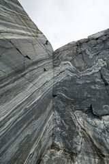 Italian marble quarry in Ruskeala mountain park
