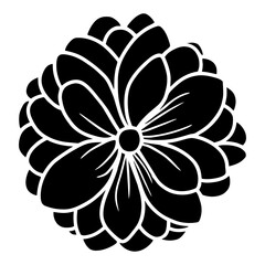 Hand drawn simple flower illustration