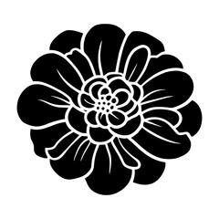 Hand drawn simple flower illustration