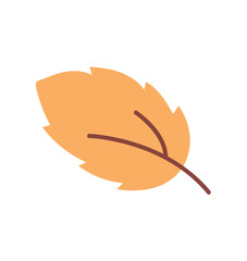 Garden element of colorful set. An enchanting illustration seamlessly integrates artistic design with the natural simplicity of a autumn leaf. Vector illustration.