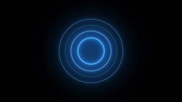 Abstract radio waves signal animation background  