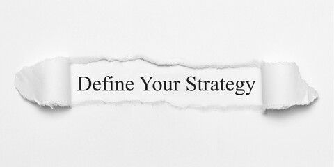 Define Your Strategy	 - obrazy, fototapety, plakaty