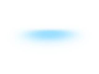 Blue blur gradient design on transparent background