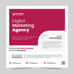 Corporate business social media design template | Creative marketing agency advertising | Company promotional post