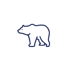 Bear vector icon , camping icon vector design