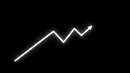 Abstract business graph chart icon animation background  