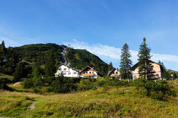 Blick zum Hochkar in Niederösterreich und Steiermark, Österreich im Herbst