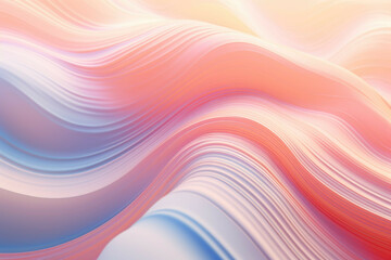 Abstract art piece with flowing lines and pastel colors