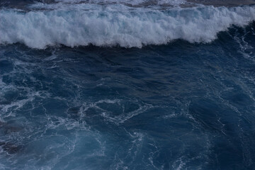 The waves of the sea. 