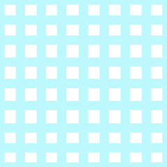 Seamless background pattern with blue cell and lines, grid checkered on white