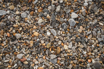 pierre et cailloux sur le sol d'une plage