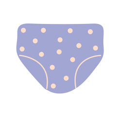 Pregnancy element of colorful set. A heartwarming illustration seamlessly blends creative design with the comfort of a diaper in the context of pregnancy. Vector illustration.