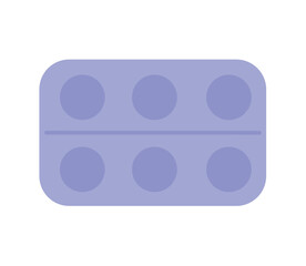 Pregnancy element of colorful set. A reassuring artwork seamlessly combines creative design with the symbol of pills in the context of pregnancy. Vector illustration.