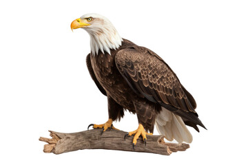 Portrait of the Eagle Isolated On Transparent Background