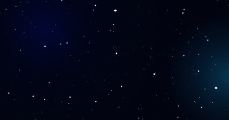 2D Space background with twinkling stars background and nebula clouds moving.Blazing starry glittering Milkyway galaxy universe sparkling astrology space with stars in the cosmos dark backdrop.