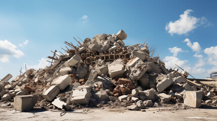 Remnants of Progress: A Second Glimpse into a Demolition Site Teeming with Construction Rubble