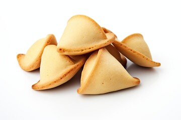 Fortune cookies on white background