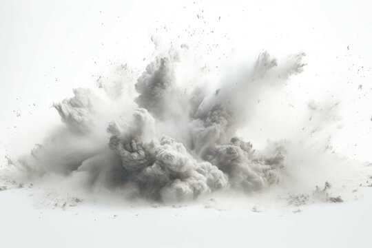 an image of dust in a white background