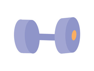 Sport element of colorful set. A captivating illustration seamlessly marries creative design with the robust presence of dumbbells, embodying the spirit of athleticism. Vector illustration.