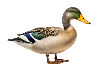 Mallard Duck Display Isolated On Transparent Background