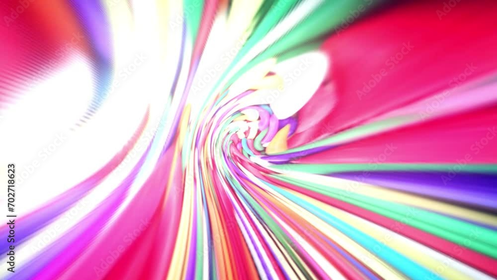 Poster wave animation multicolored abstract background. multicolor loop background animation