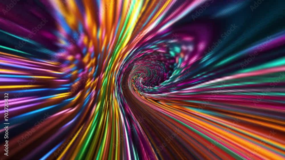 Poster wave animation multicolored abstract background. multicolor loop background animation