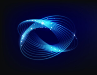 Abstract line wave background with globe, speed motion wallpaper, blue neon circle swirling lines
digital wave neon speed motion spiral blue light circle on black color