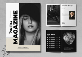 Fashion Magazine Template Layout