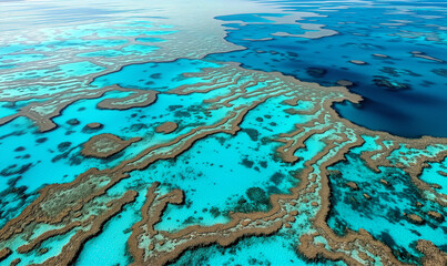Fototapeta na wymiar The beautiful view , Australian Barrier Reef 