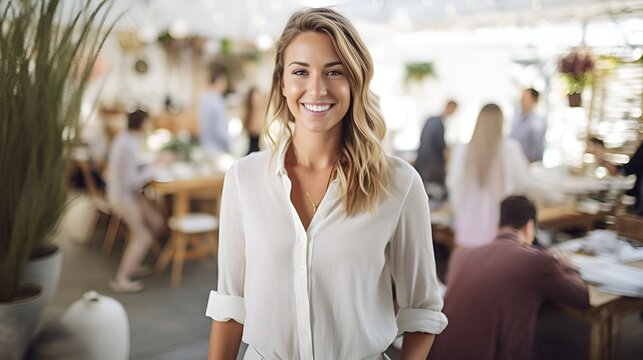 An event planner arranging decorations for a celebration , event planner, decorations, celebration