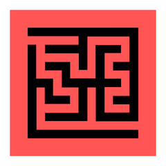 Obraz premium Labyrinth Illustration Element