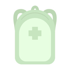 Obraz premium シンプルな緑の防災バッグ⭐︎PNG