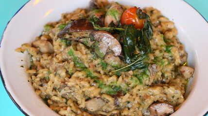 Risotto de hongos, mushroom risotto