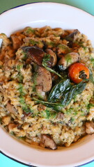 Risotto de hongos, mushroom risotto