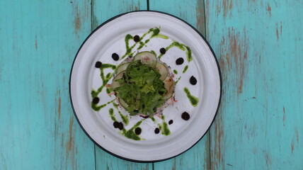 Ensalada fresca de vegetales crudos, Fresh raw vegetable salad