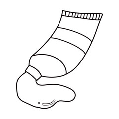 outline watercolor bulb