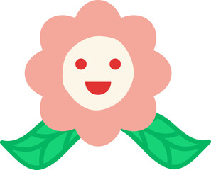 Organic Flower Leaf Element