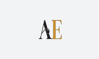 AE, EA , A , E , Abstract Letters Logo Monogram