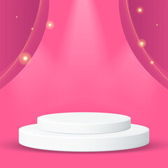 stage with spotlight