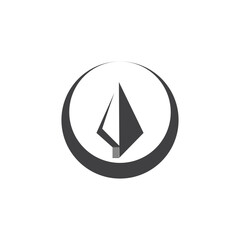 Spear logo vector design template