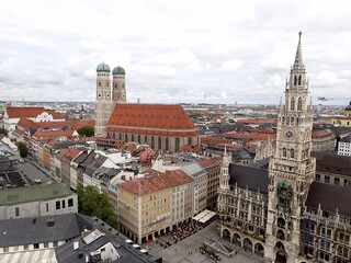 Fototapeta na wymiar Germany Munich city scape day time