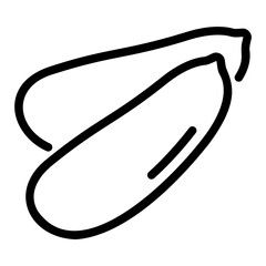 finger lime outline icon
