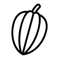 star fruit outline icon